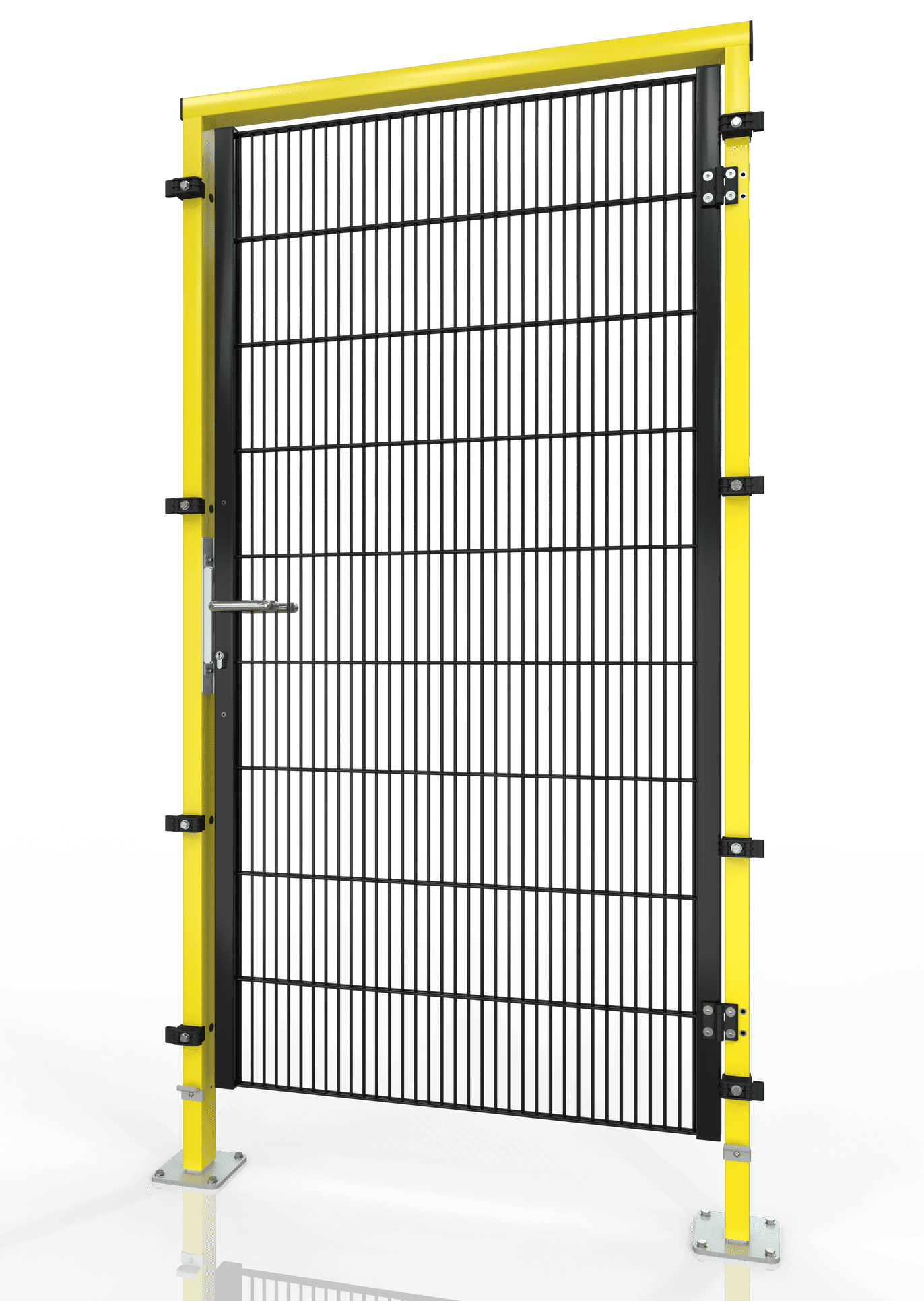 Drehtür für Maschinenschutzgitter ECONFENCE® BASIC LINE BT01 1000x2000 RAL1021-7016