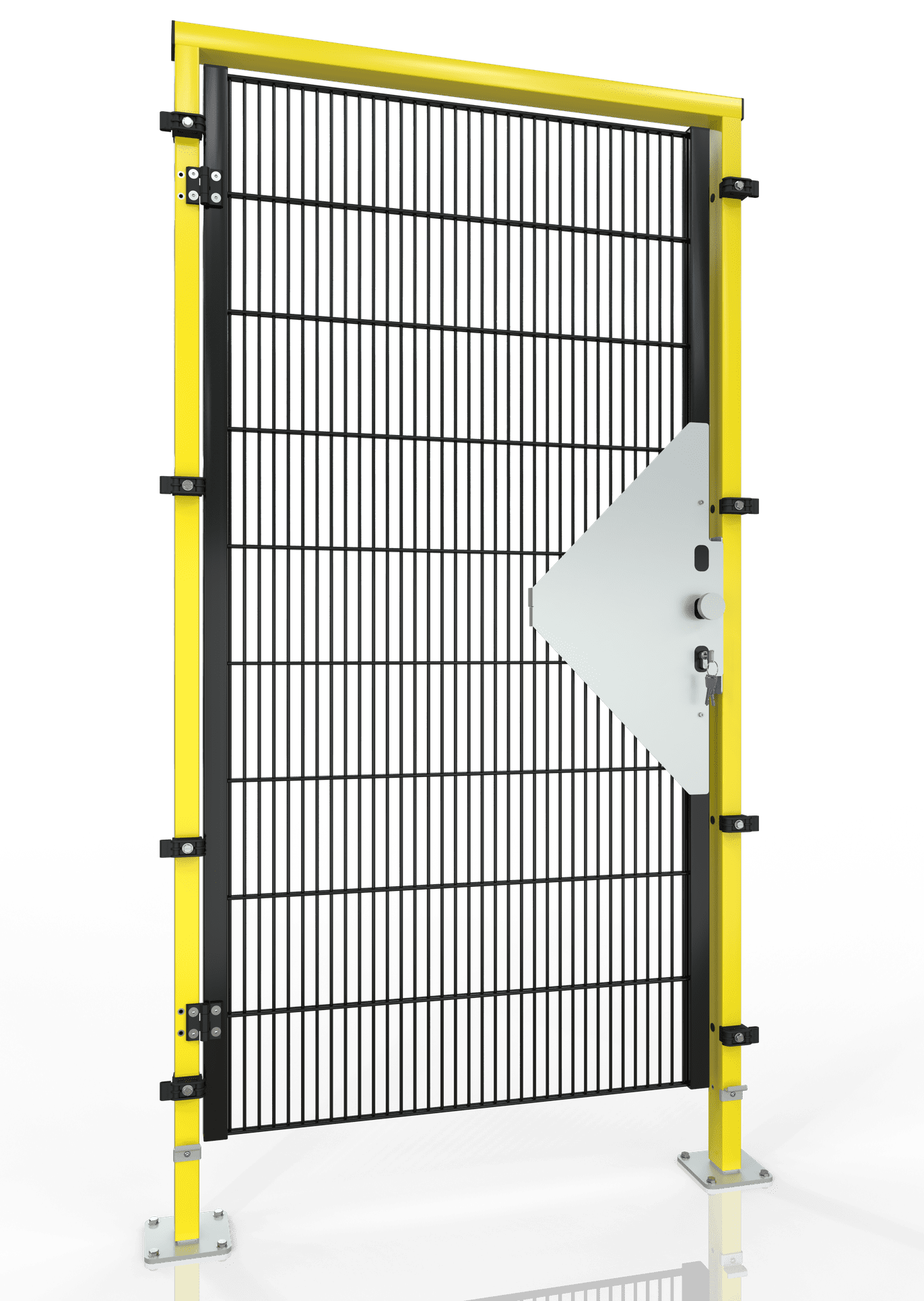 1 FLG. DREHTÜR DIN LINKS  ECONFENCE® MEDIUM LINE TS01 1000x2000 RAL1021-9005