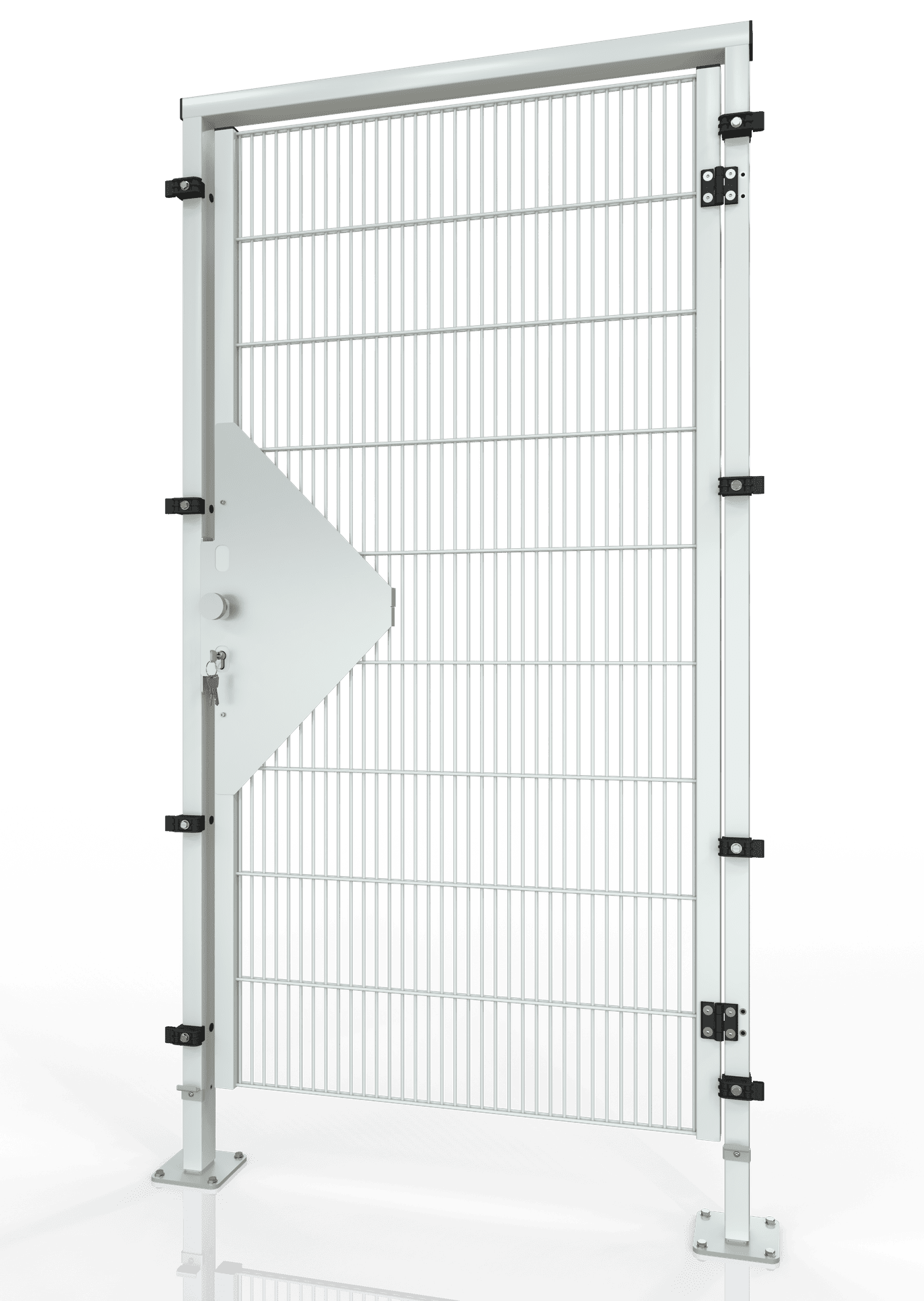 Drehtür für Maschinenschutzgitter ECONFENCE® BASIC LINE TS01 1000x2000 RAL7035