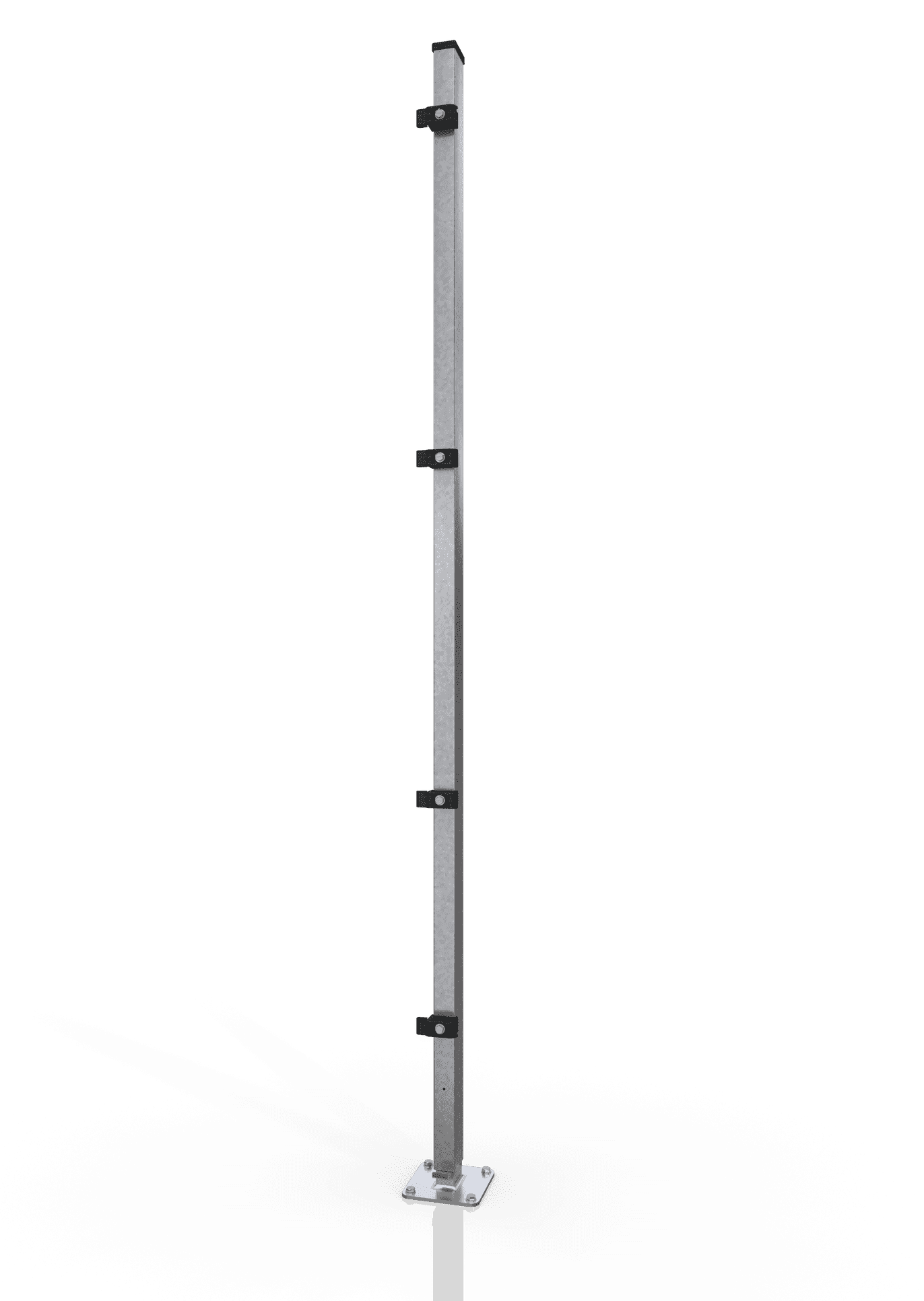 Reihenpfosten für Gittertrennwand - Datencenter ECONFENCE® BASIC LINE ZINK 60x40x2000MM