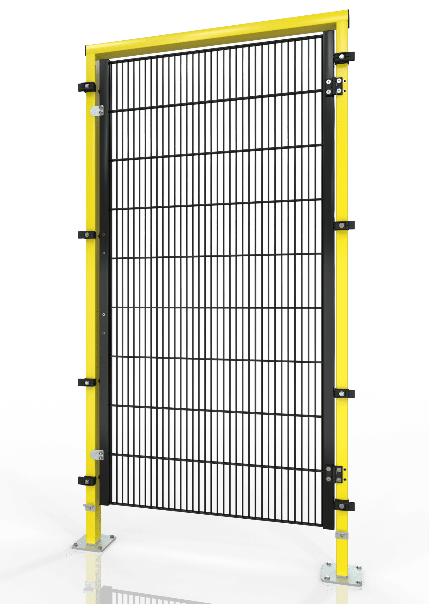 Drehtür für Maschinenschutzgitter ECONFENCE® BASIC LINE GH01 1000x2000 RAL1021-9005