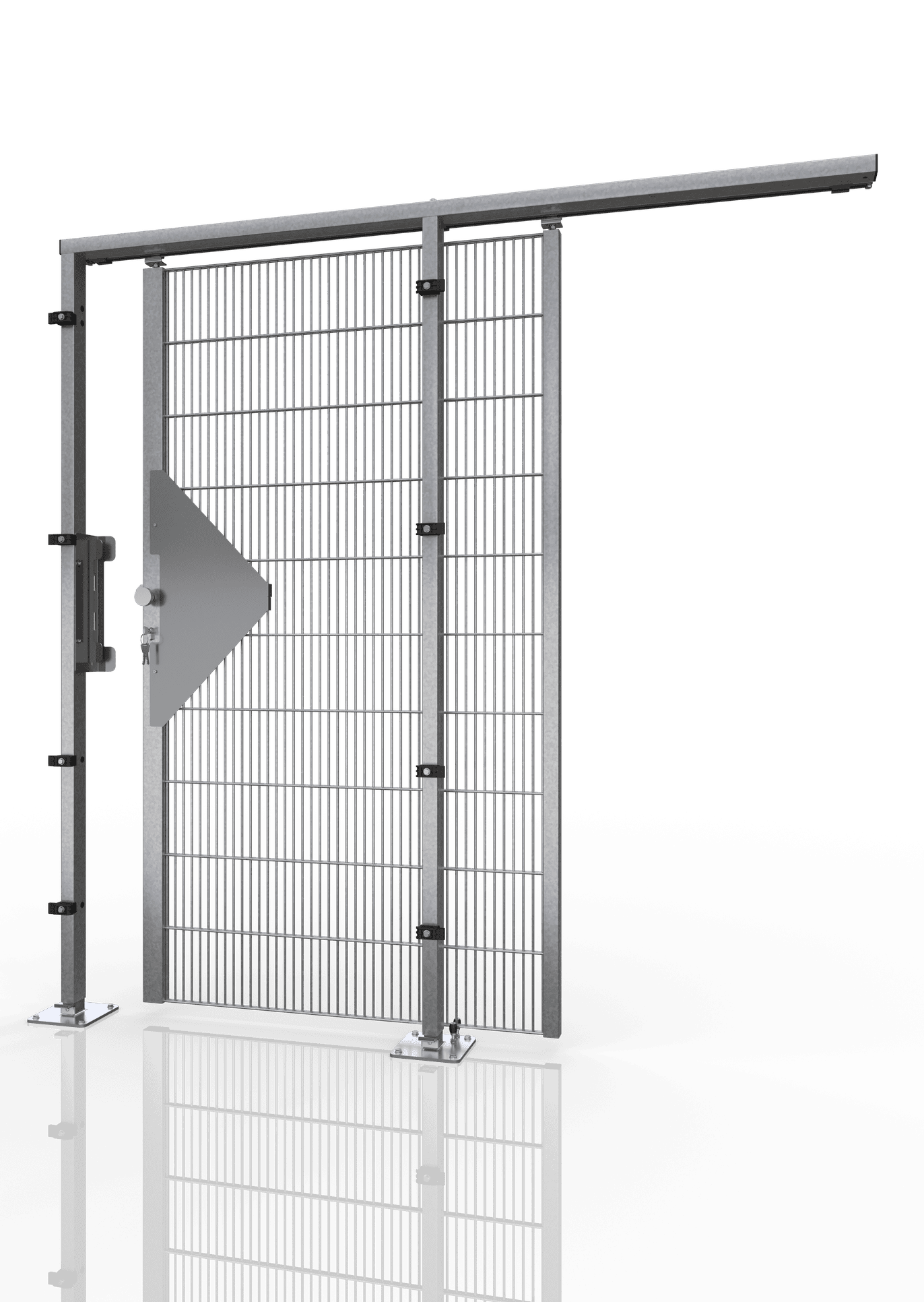Schiebetür für Kellertrennwand  ECONFENCE® BASIC LINE ZINK BT01 1000X2400mm
