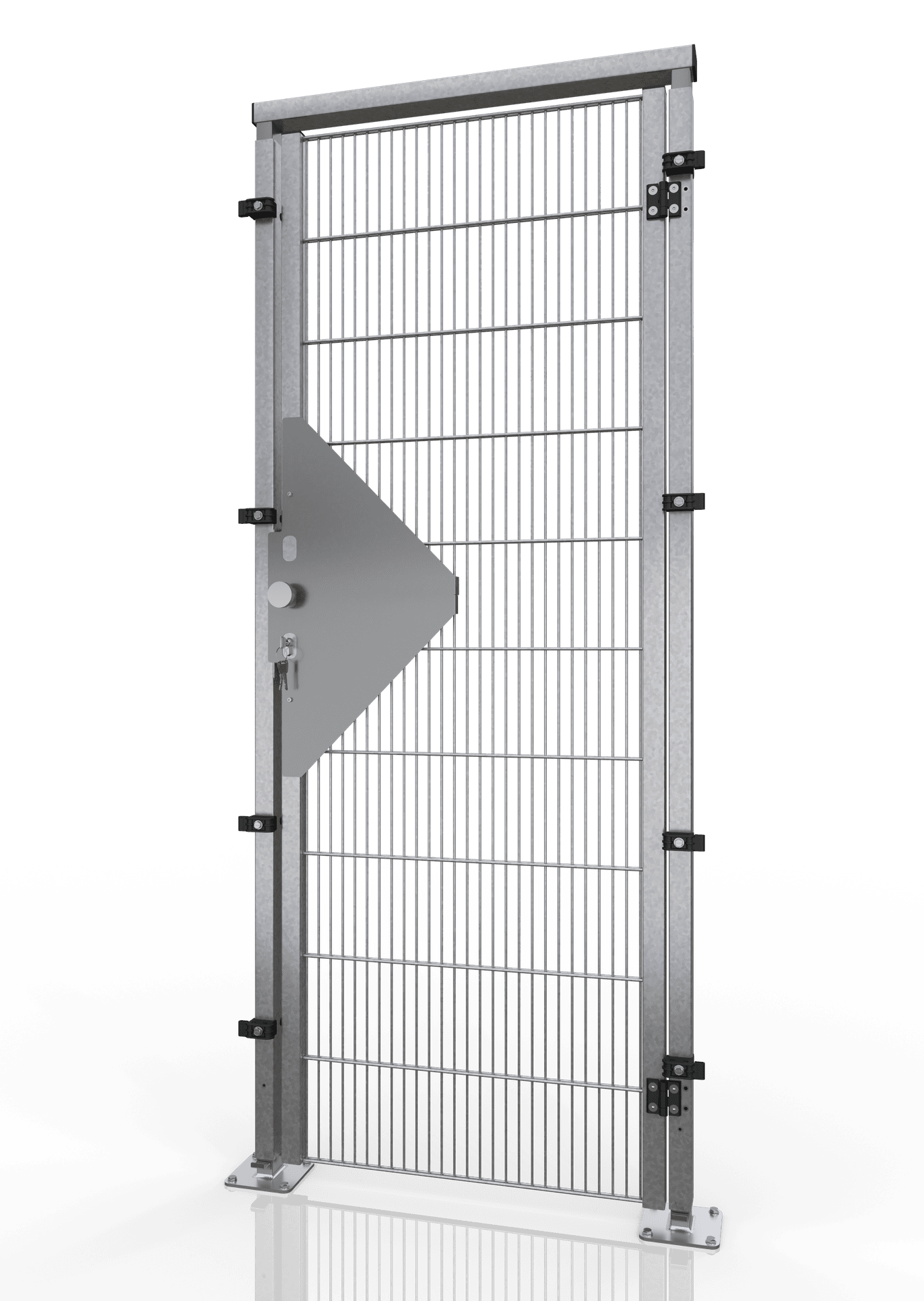 Drehtür für Gittertrennwand ECONFENCE® BASIC LINE ZINK TS01 600x2000MM