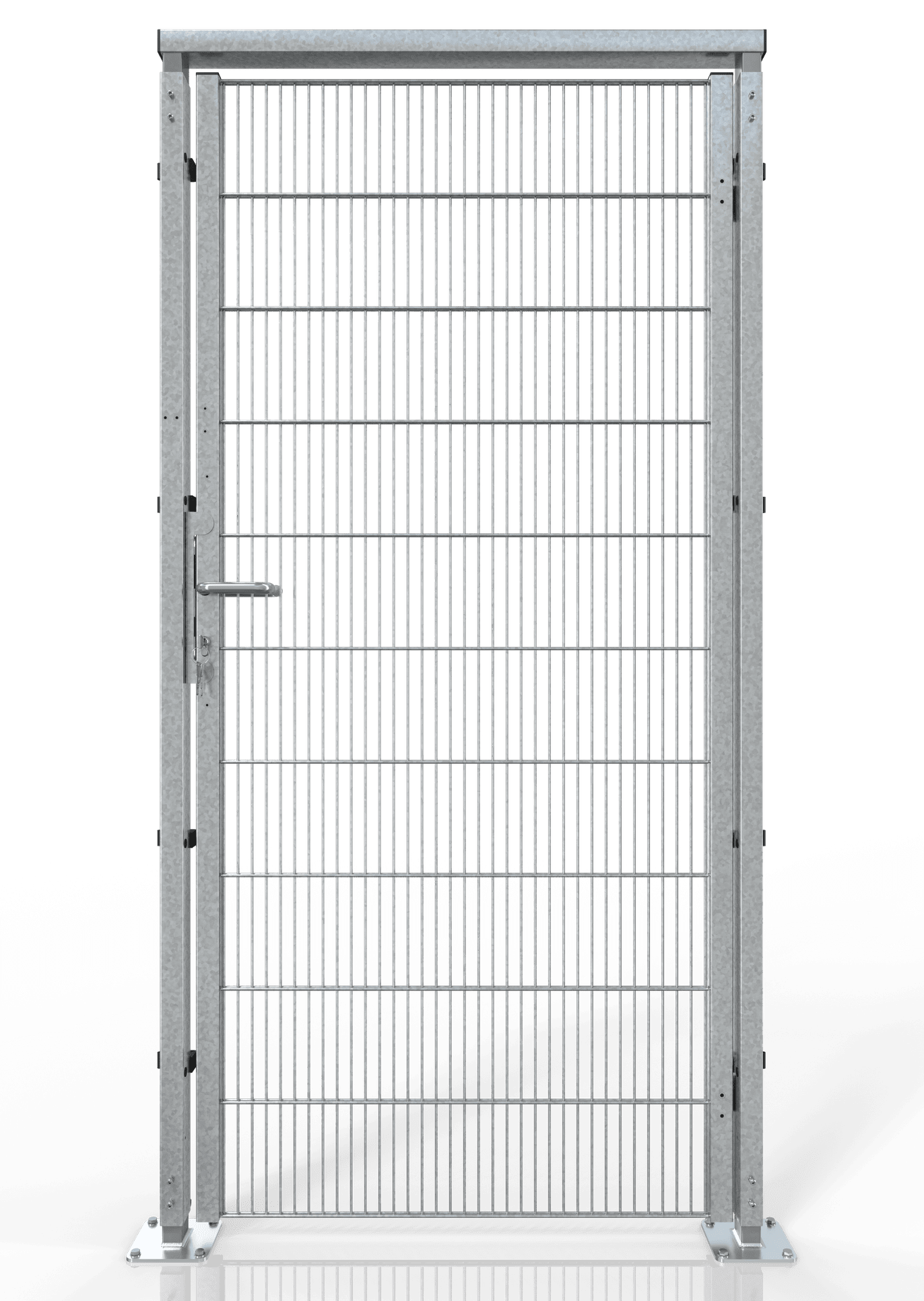 Drehtür für Gittertrennwand - Datencenter ECONFENCE® BASIC LINE ZINK BT01-DC 1000x2000MM